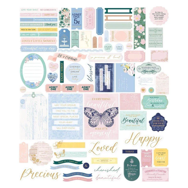 Набір висічок Sentiments & Journal Pieces Rosie's Studio - Belleview